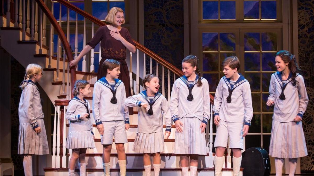 Kerstin Anderson is Maria in the “Do, Re, Mi” scene with the Von Trapp kids.