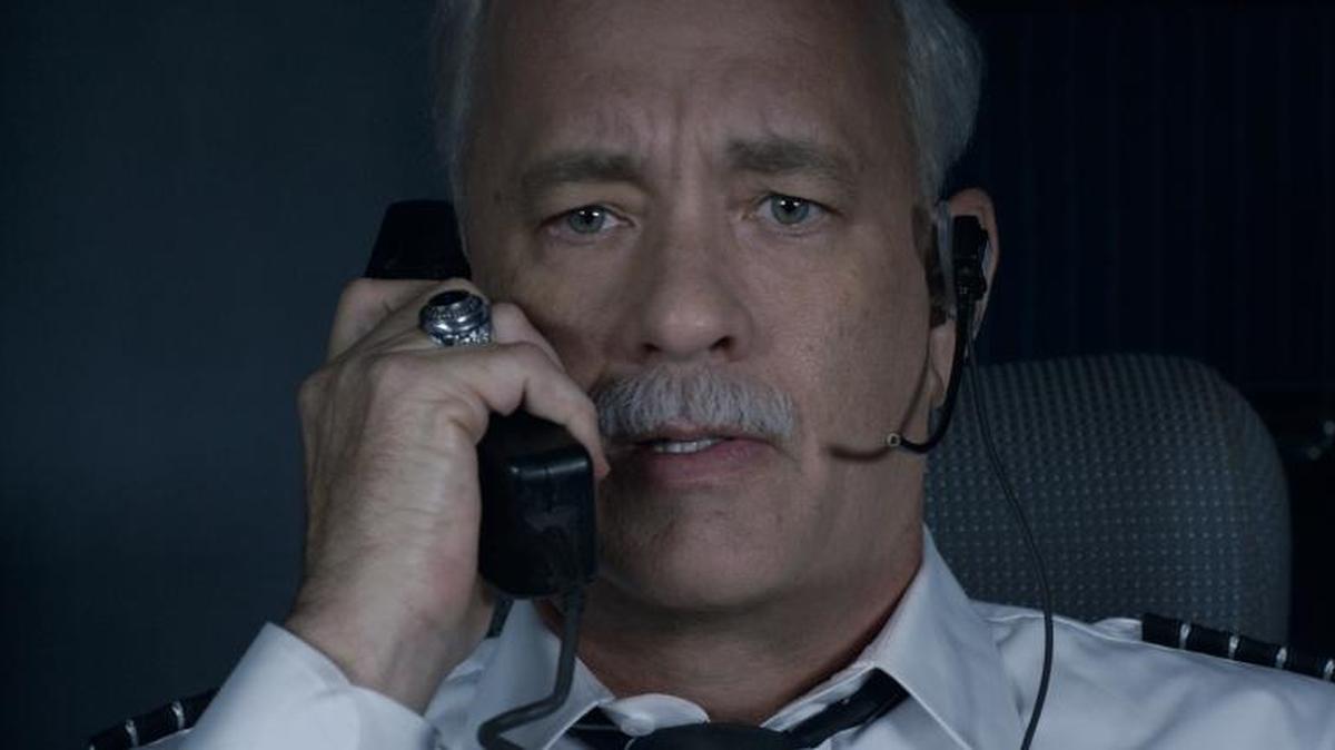 This image released by Warner Bros. Pictures shows Tom Hanks in a scene from "Sully."