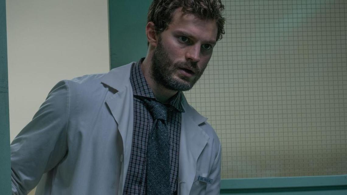 Jamie Dornan as Dr. Allan Pascal in a scene from the movie "The 9th Life of Louis Drax" directed by Alexandre Aja.