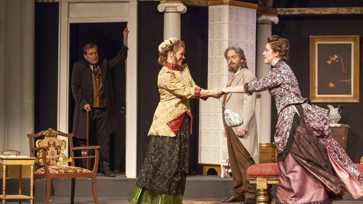 John Reidy, Rachel Hanks, Ben Ritchie and Nicole Angeli in “A Doll's House.”