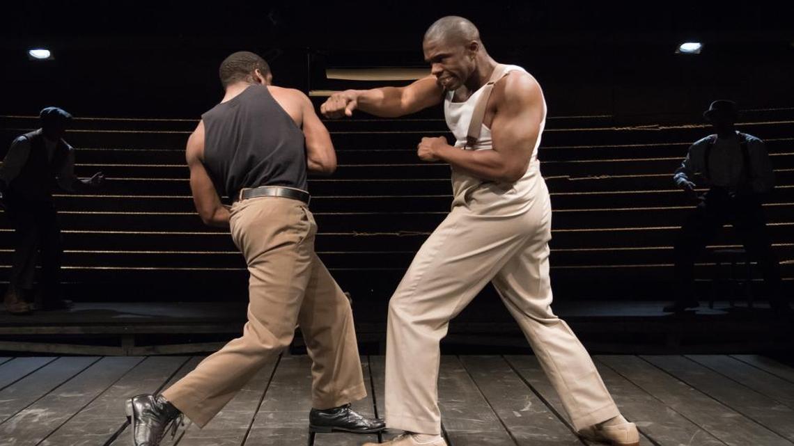 Bernard Gilbert as Fish and Akron Lanier Watson as “The Sport” in The Royale at the Rep.