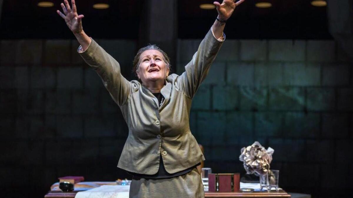 Lavonne Byers as Golda Meir in "Golda's Balcony."