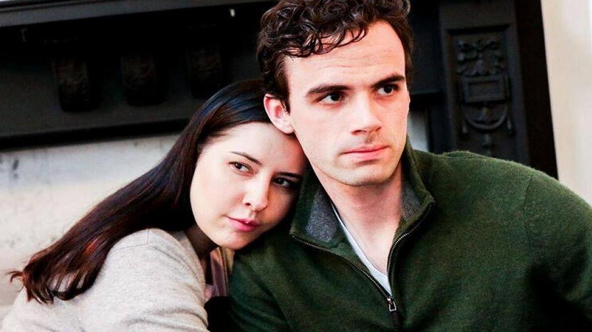 Kelly Hummert, formerly of Breese, and St. Louis native Chris Tipp, who received his MFA from Western Illinois University, in the intriguing "Sex with Strangers," now playing in St. Louis.