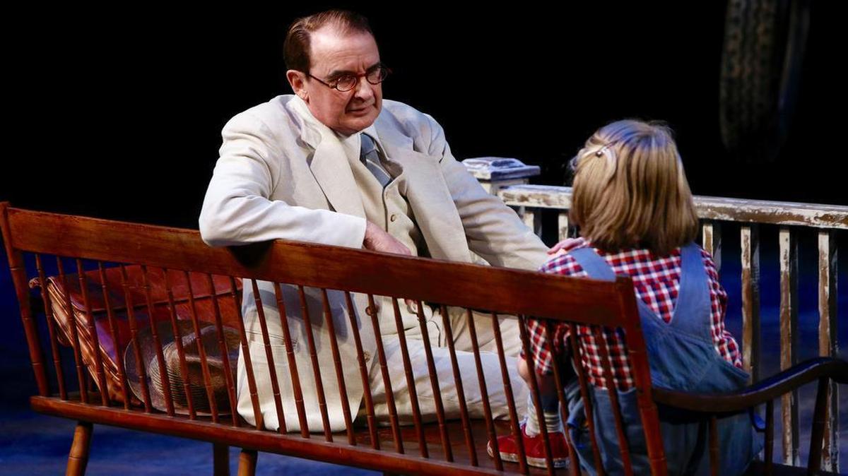 This is the Repertory Theatre of St. Louis’ production of “To Kill A Mockingbird” at the Loretto-Hilton Center.