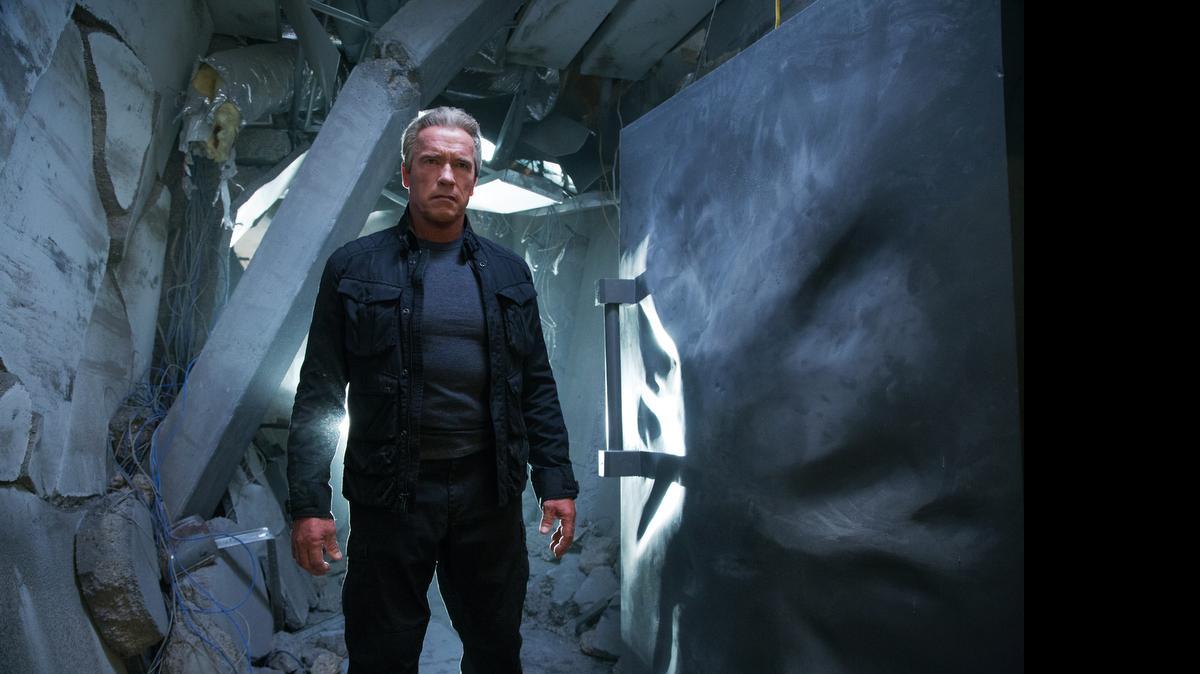 
Arnold Schwarzeneggeris walking tall as the Terminator, in "Terminator Genisys." 
