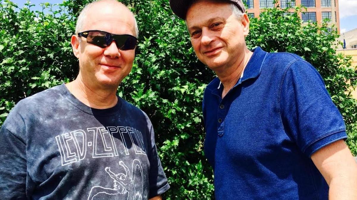 Danny Ginges and Philip Foxman, creators of the rock musical "Atomic," visited St. Louis to see their show produced by New Line Theatre.