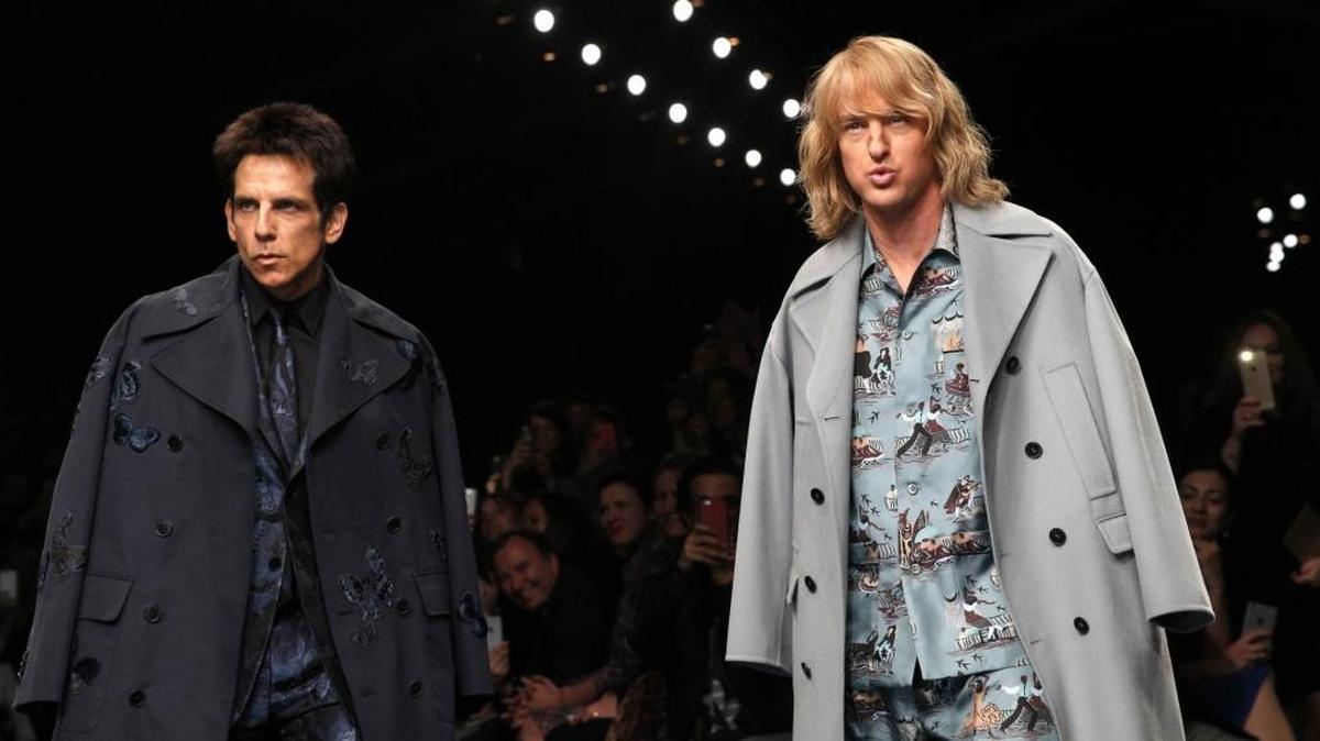 Ben Stiller as Derek Zoolander and Owen Wilson as Hansel in a scene from “Zoolander 2.”
