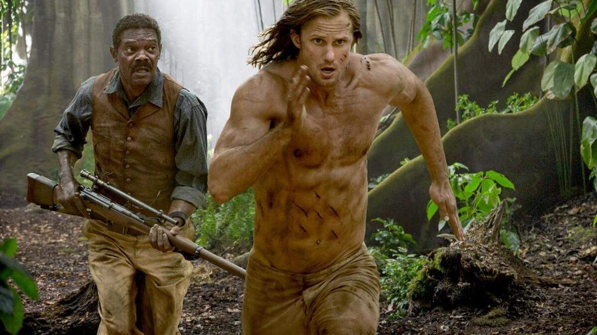 Samuel L. Jackson and Alexander Skarsgard in "Legend of Tarzan."