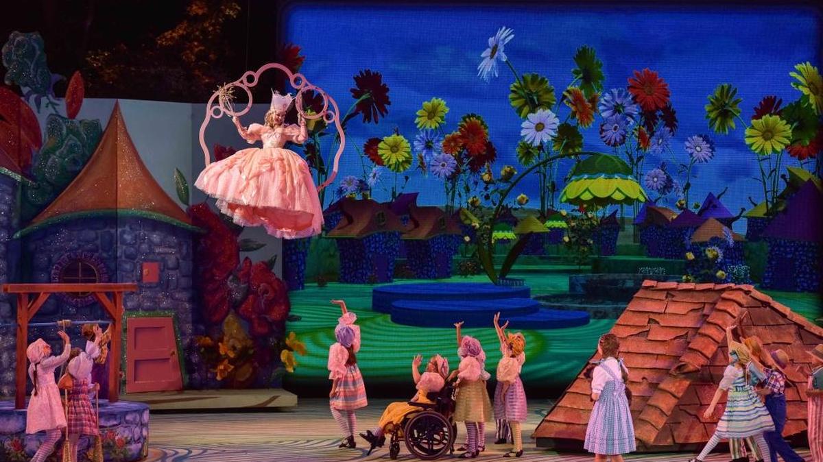 Scene from “The Wizard of Oz,” onstage at The Muny nightly through June 22.