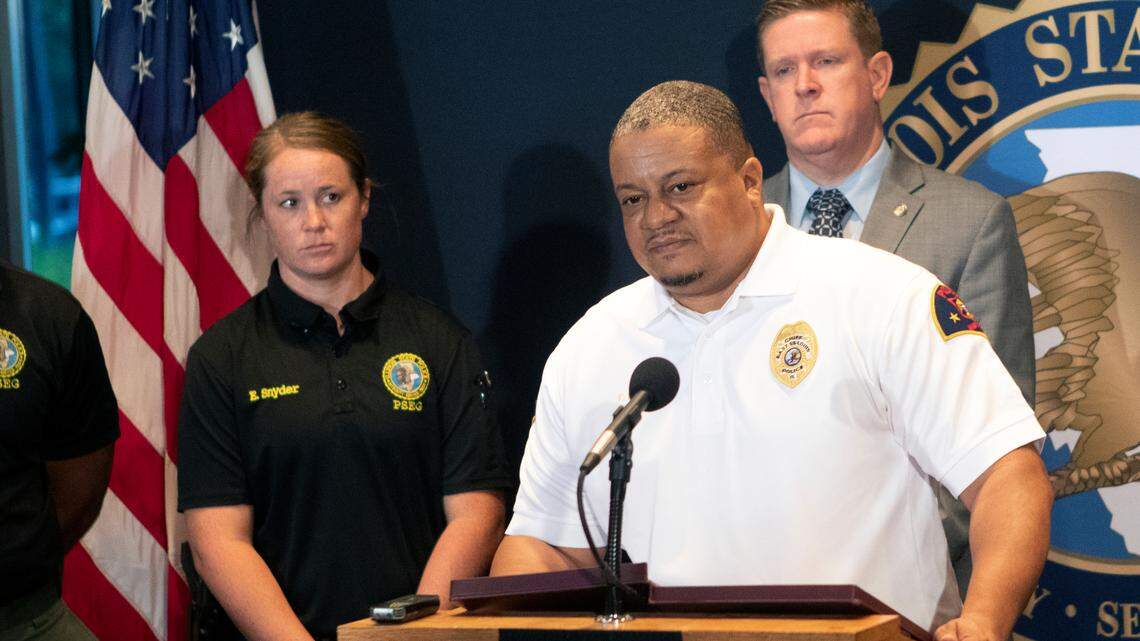 Former East St. Louis Police Chief Kendall Perry says he was fired from his job on Jan. 18. In a release from the city, Mayor Robert Eastern said Perry retired.