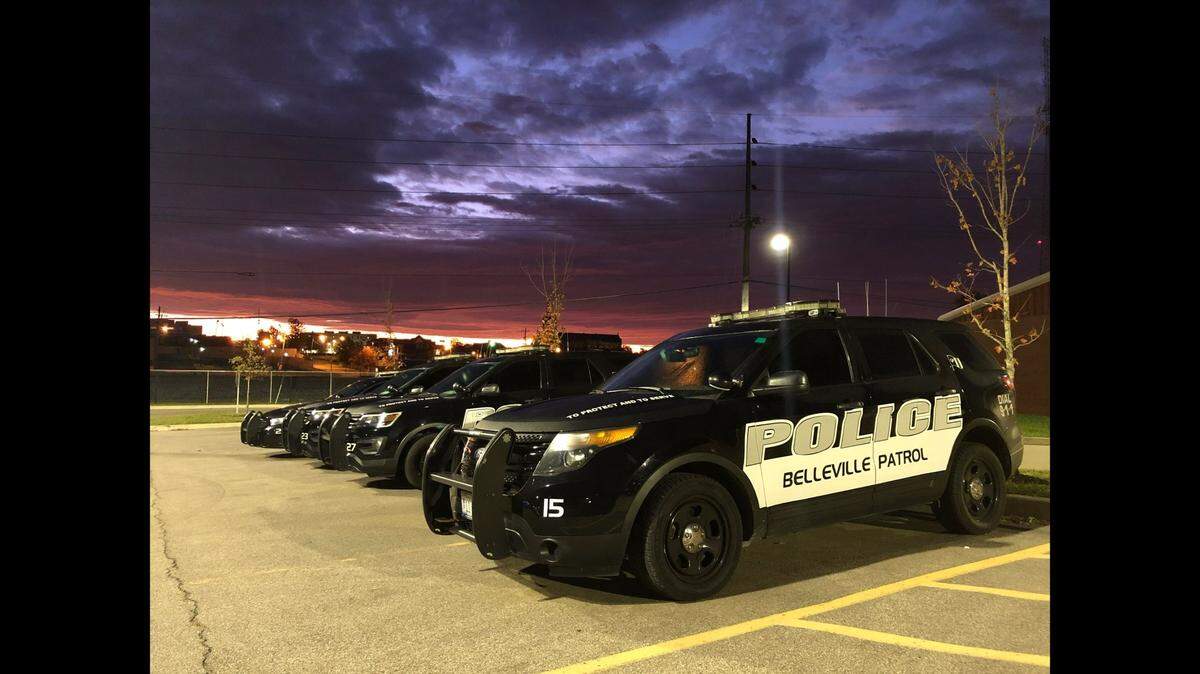 Belleville police cars