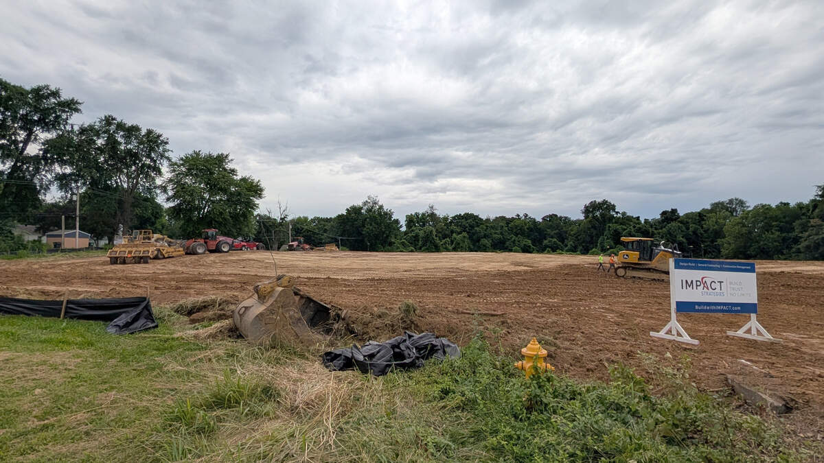 The land at 5 Marxer Place in Fairview Heights was recently cleared for the construction of an indoor sports facility.