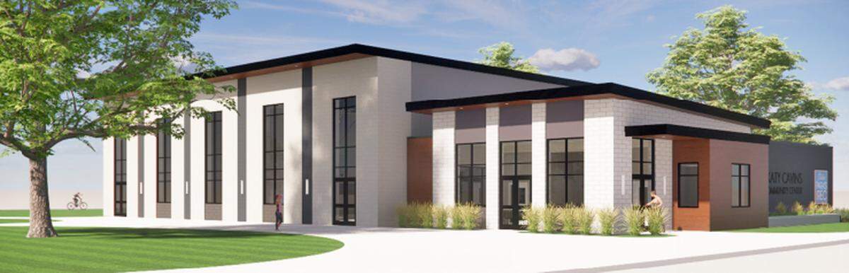 Digital rendering of the new Katy Cavins Center
