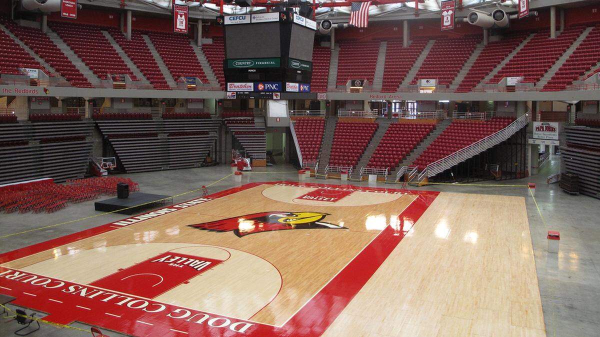 Redbird Arena at Illinois State University, site of the IHSA High School Girls Basketball Tournament.