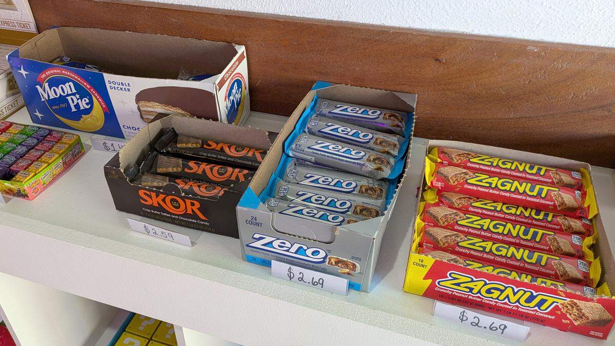 Moon Pie, Zagnut, Skor and Zero are available at The Candy Bar