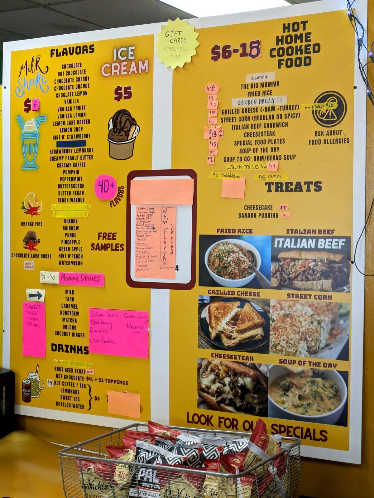 The menu at Momma’s House - Treats & Eats will soon have more food options.