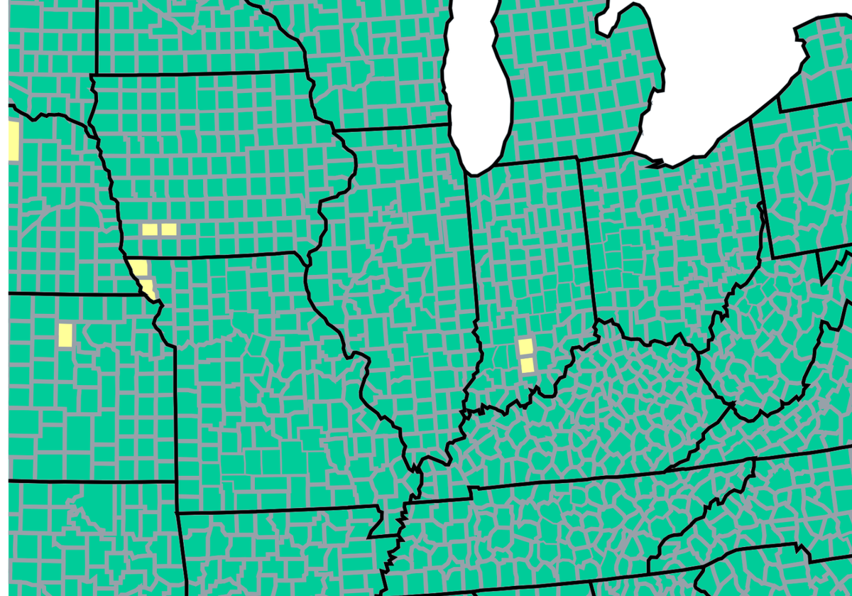 The U.S. Centers for Disease Control and Prevention is reporting all Illinois counties at a low level for COVID-19 hospitalizations as the Illinois Department of Public Health announces an uptick in COVID-19 activity across the state.