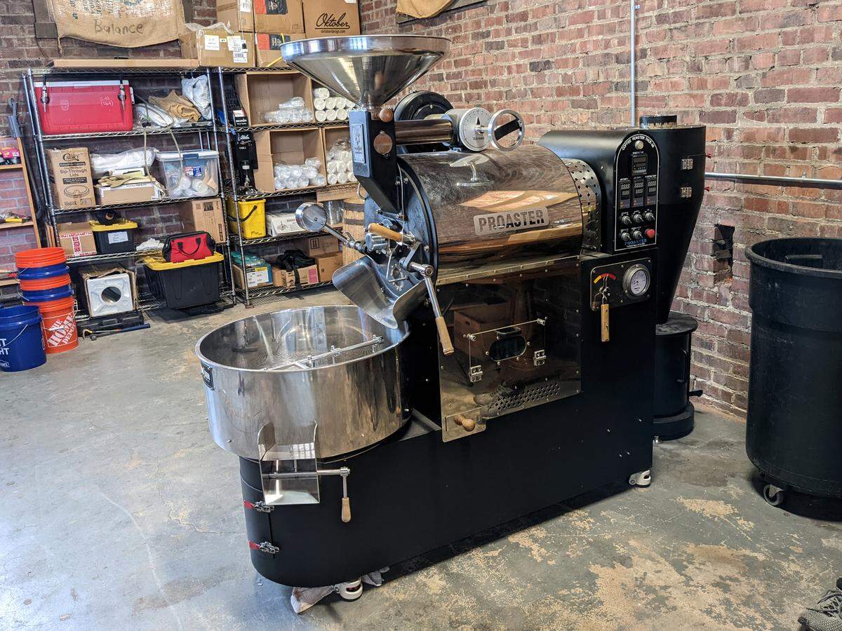 A new coffee roaster was delivered to LongStory Coffee in mid-July.