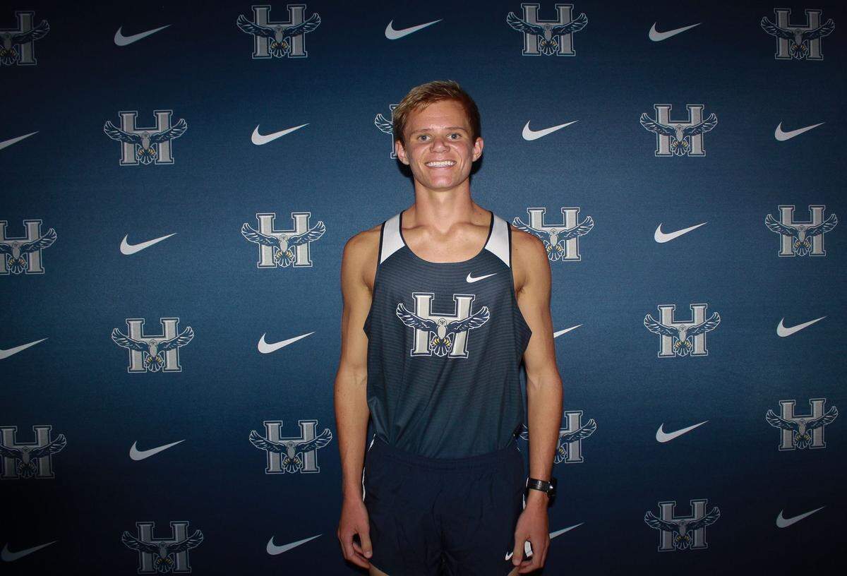 Pictured is former Highland High School and current Heartland Community College cross country runner Easton Rosen.