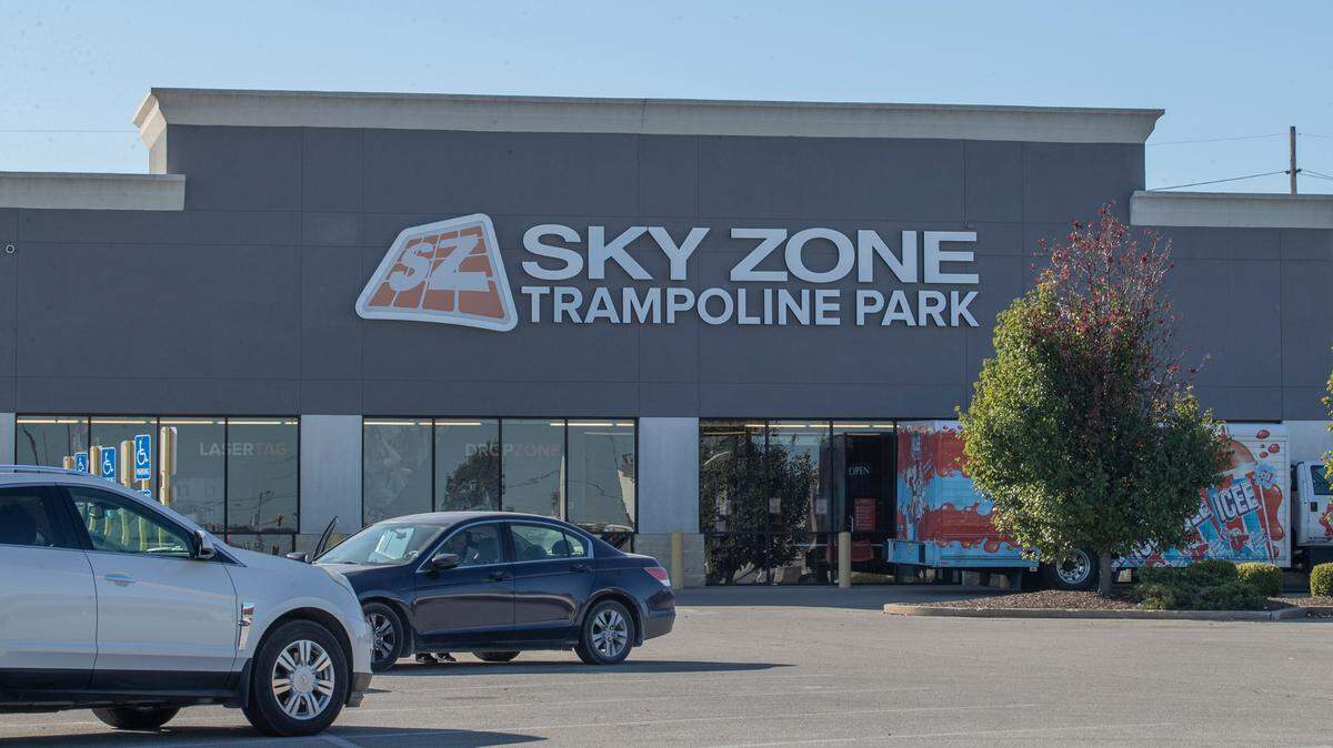 Sky Zone is at 10850 Lincoln Trail in Fairview Heights, site of the former Hobby Lobby. It’s part of a franchise chain of indoor trampoline parks with freestyle bouncing, dodgeball, laser tag and fitness programs.