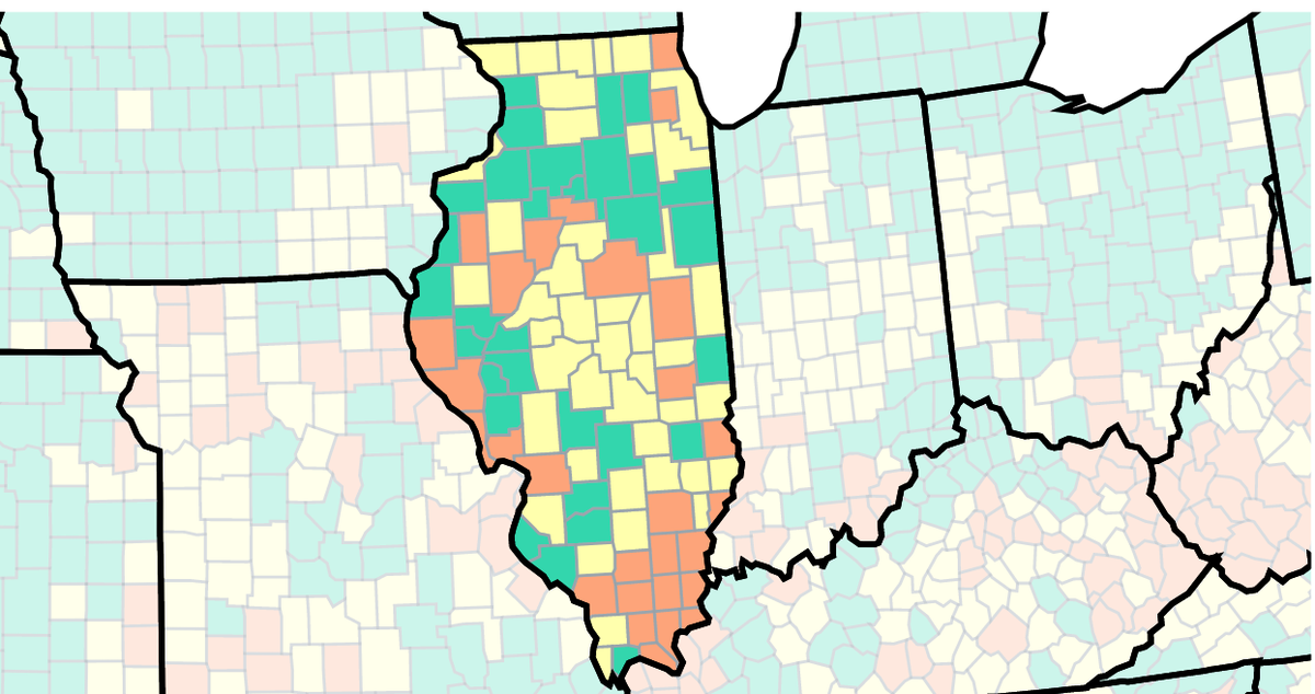 Here’s the latest COVID-19 community levels in Illinois.