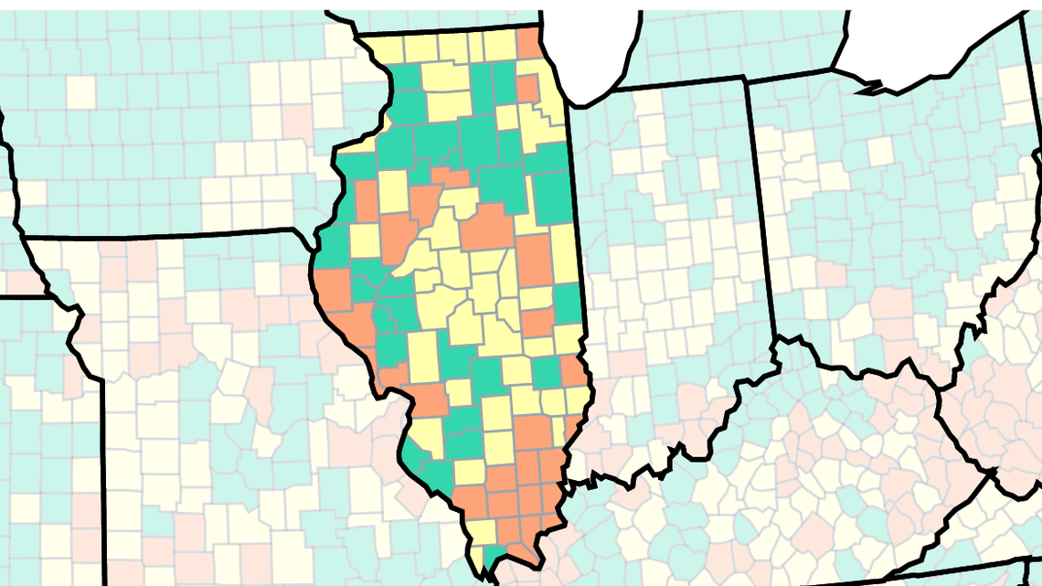 16 southern IL counties are now at a high COVID-19 community level. See latest data