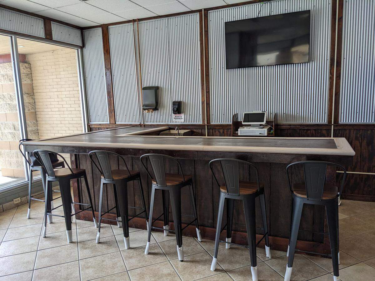 Down Home Cookin in Granite City features a new bar area.