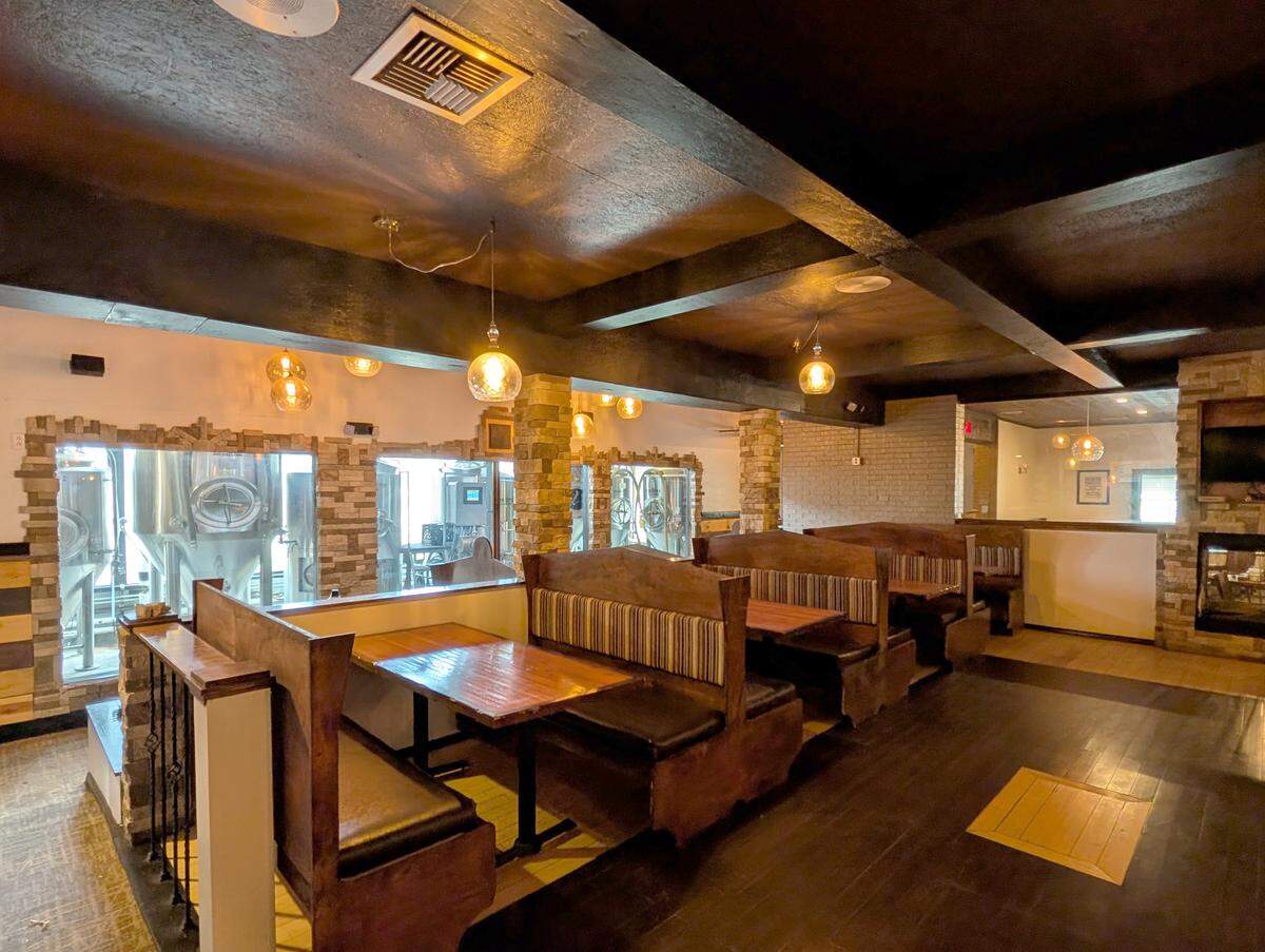 Partial view of the main dining area at Mac's on Main in Belleville