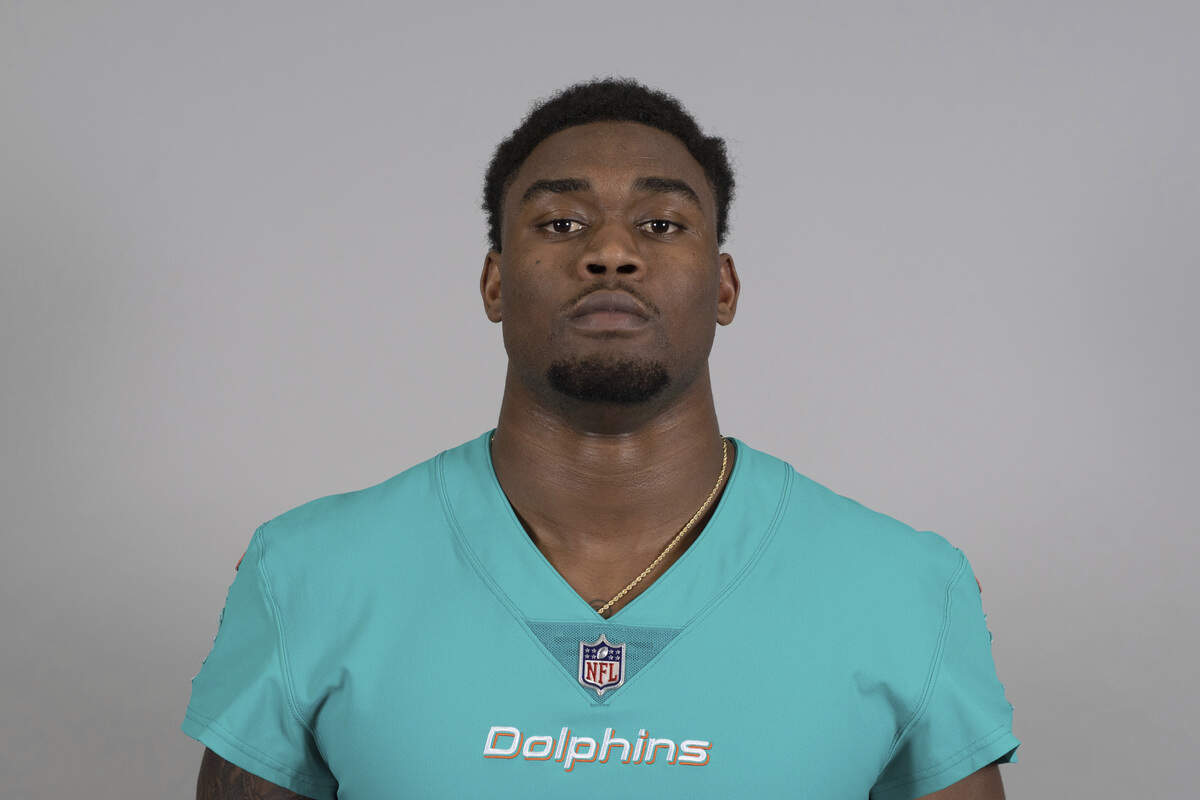 This is a 2019 photo of Dewayne Hendrix of the Miami Dolphins NFL football team. This image reflects the Miami Dolphins active roster as of Thursday, May 9, 2019 when this image was taken. Hendix spent time on the practice squads of three NFL teams last season before signing on with the St. Louis BattleHawks of the rebooted XFL. (AP Photo)