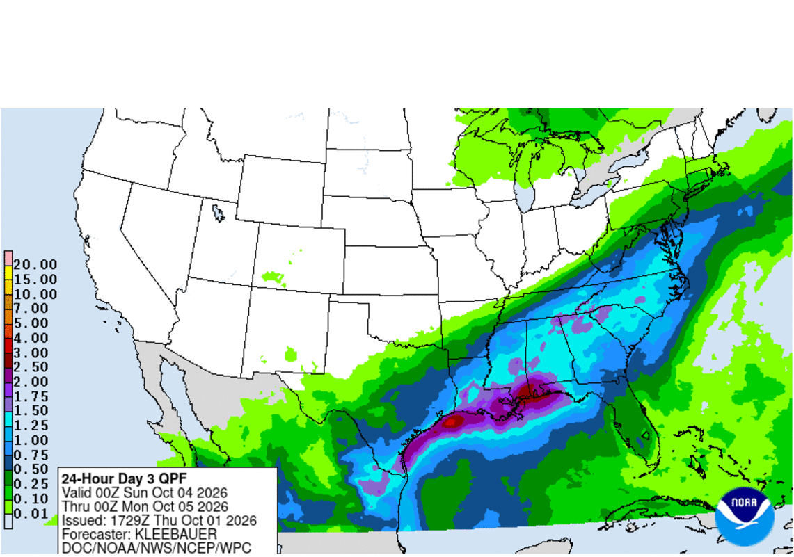 Heavy rainfall with possible flash-flooding forecast this weekend in Beaufort Co.