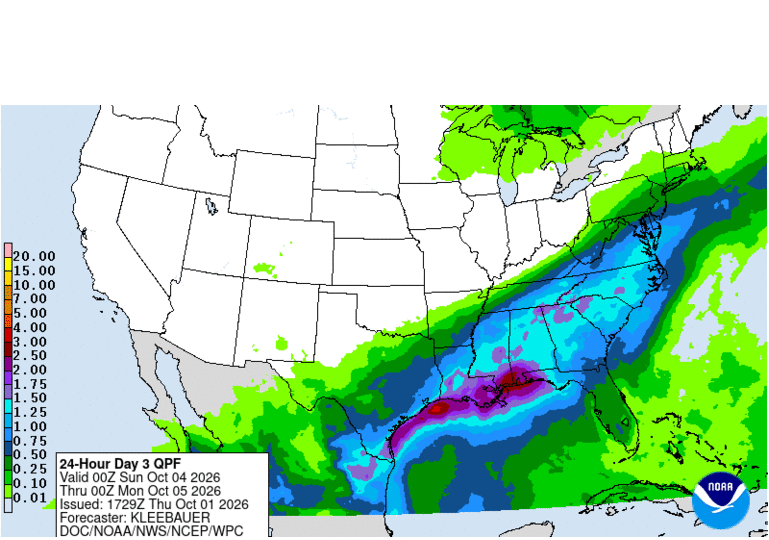 Heavy rainfall with possible flash-flooding forecast this weekend in Beaufort Co.