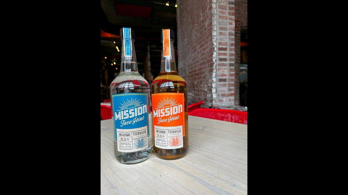 Mission Taco Joint’s private label MTJ Blanco and MTJ Reposado tequilas