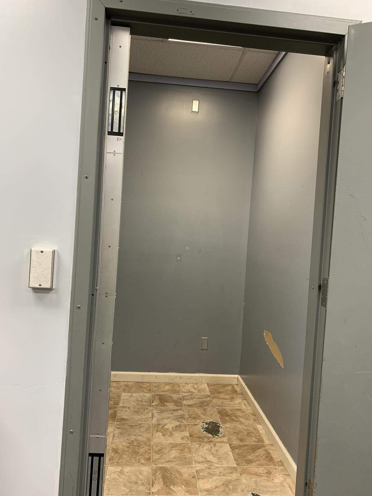 Looking inside a timeout room at the Jonesboro Elementary in Union County. Tri-County Special Education runs a classroom for students with behavioral disabilities there. Source: Tri-County Special Education - Original Credit: