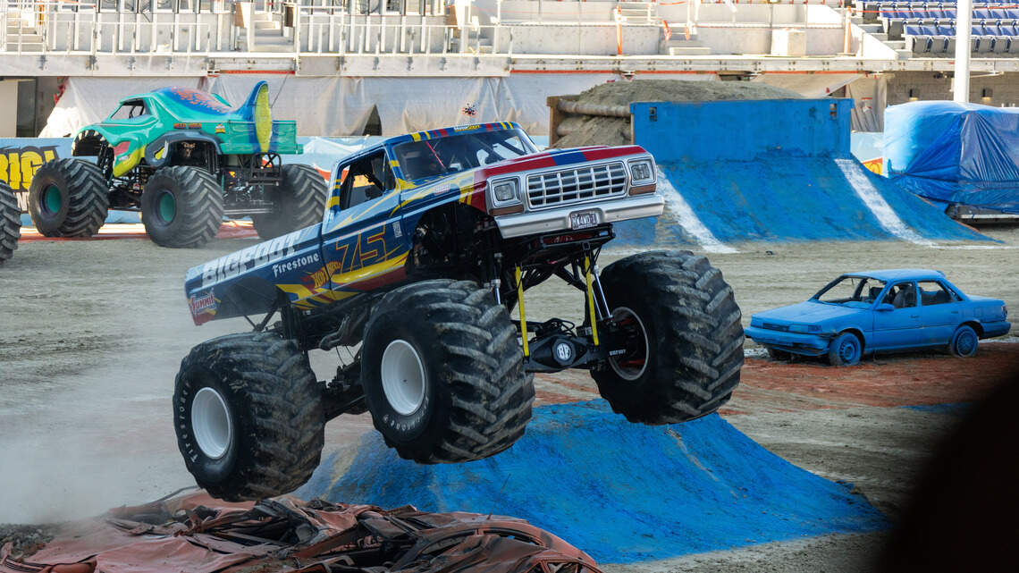 ‘This is what we came for’: Hot Wheels monster truck madness takes on Boise