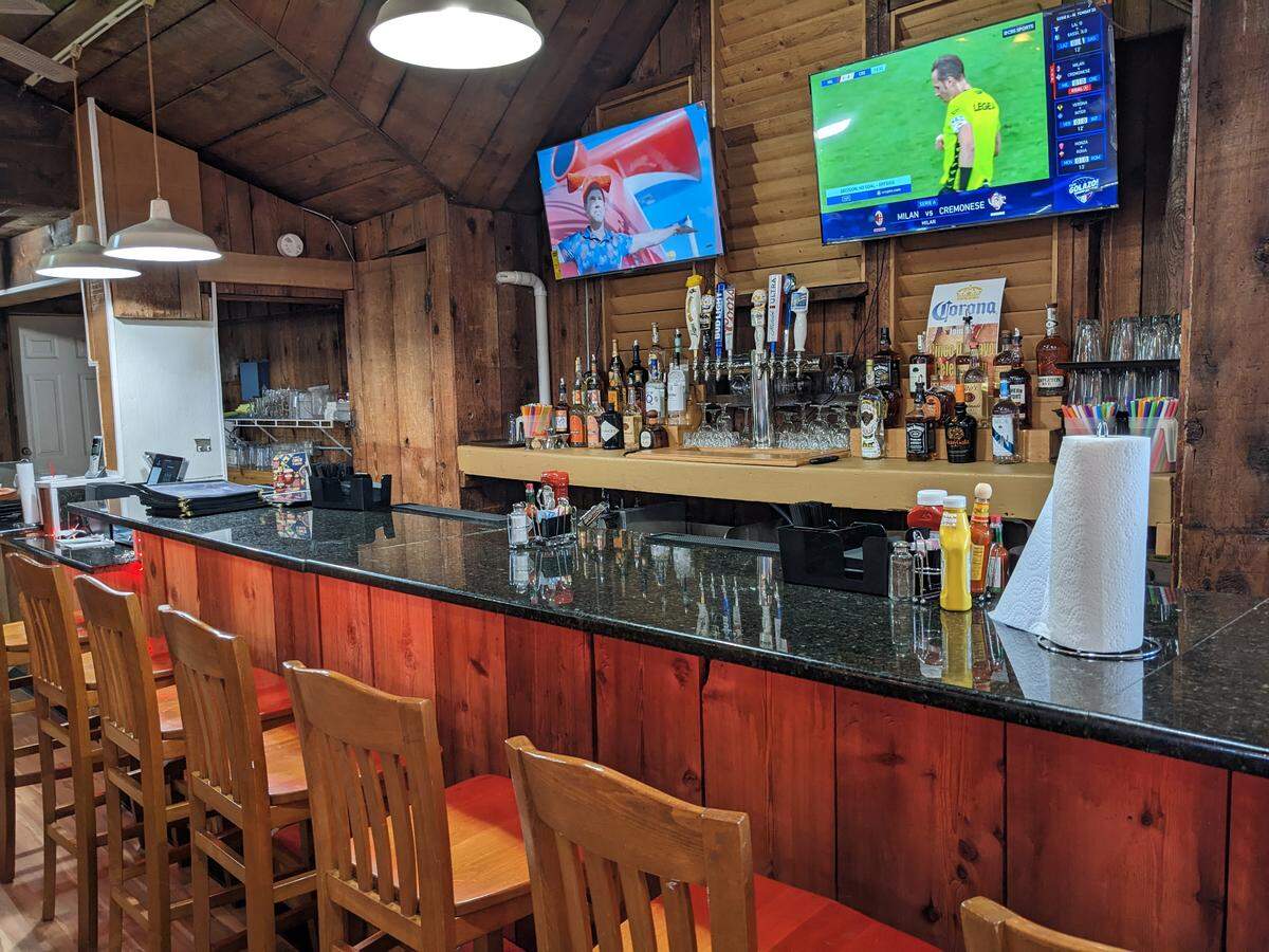 A view of the bar at Fusion Bar & Restaurant in Fairview Heights