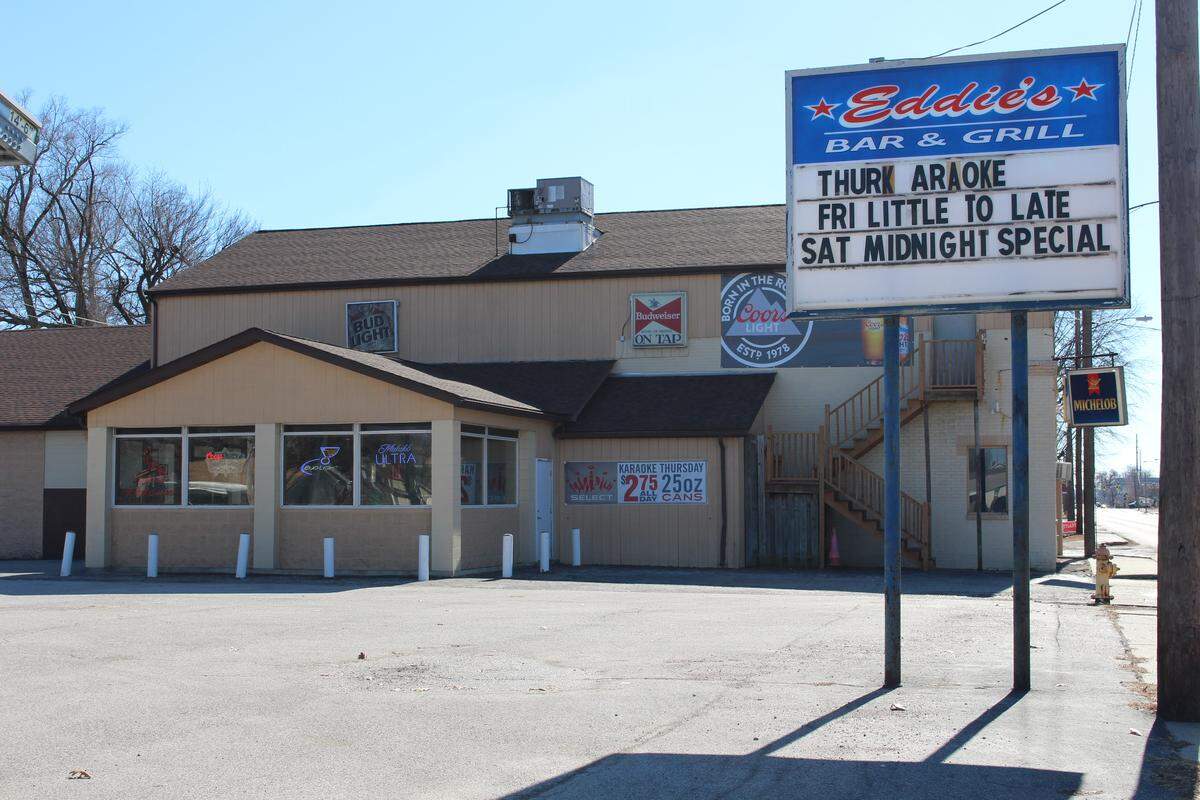 The building for Eddie’s Lounge, also known as Eddie’s Bar & Grill, in Granite City has housed bars since the 1930s. A second floor was added in 2000.