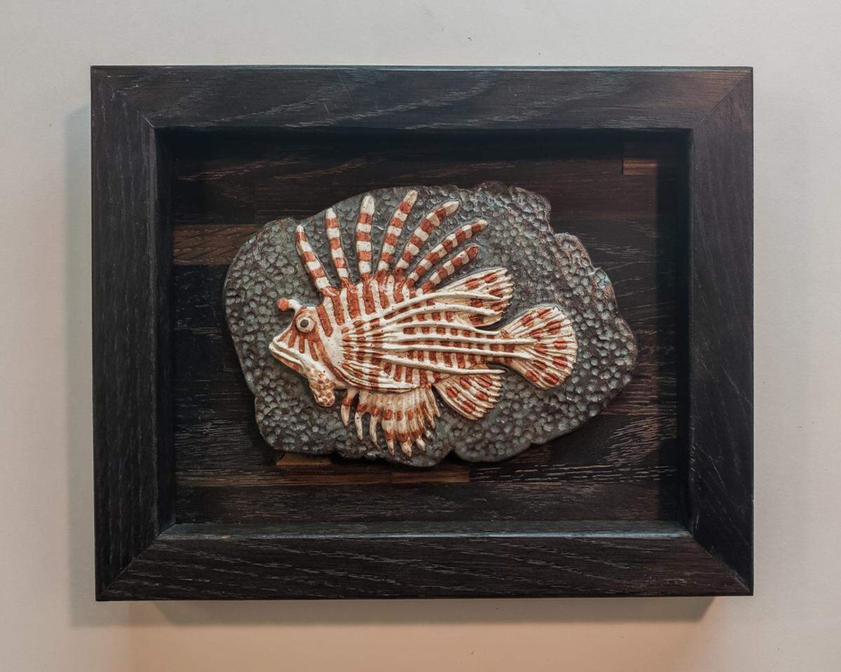Here is a mixed media sculpture by Arthur Schnur of Edwardsville.