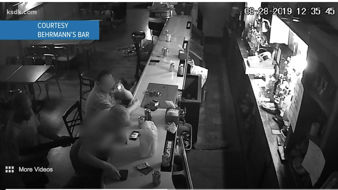 A man in St. Louis was unfazed during an armed robbery at an area bar, reports say.