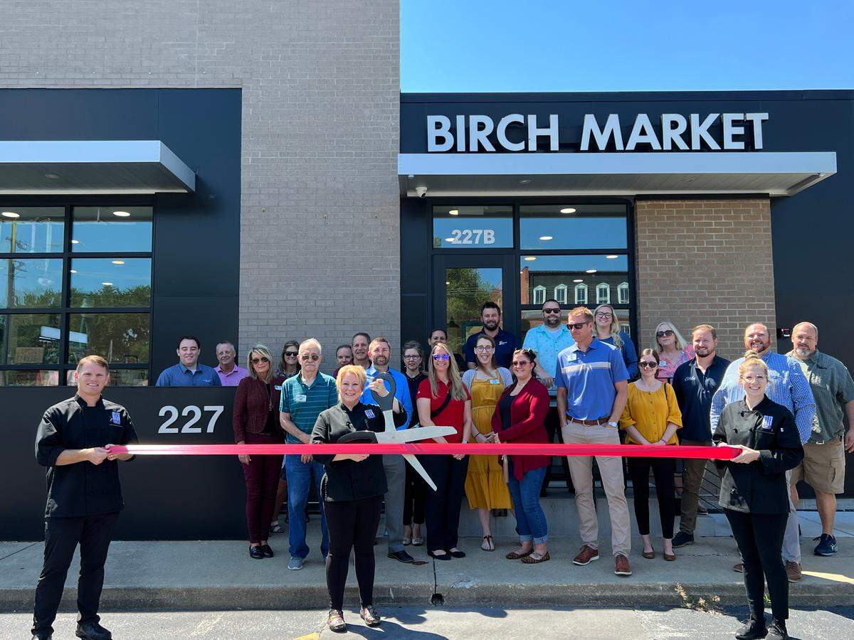 Birch Market, located at 227 W. 1st St. in O’Fallon, celebrated its one-year anniversary with a ribbon cutting on Wednesday, Aug. 17. They hosted sales, tastings, and fun events the whole week. Pictured cutting the ribbon is owner Christie Maggi.