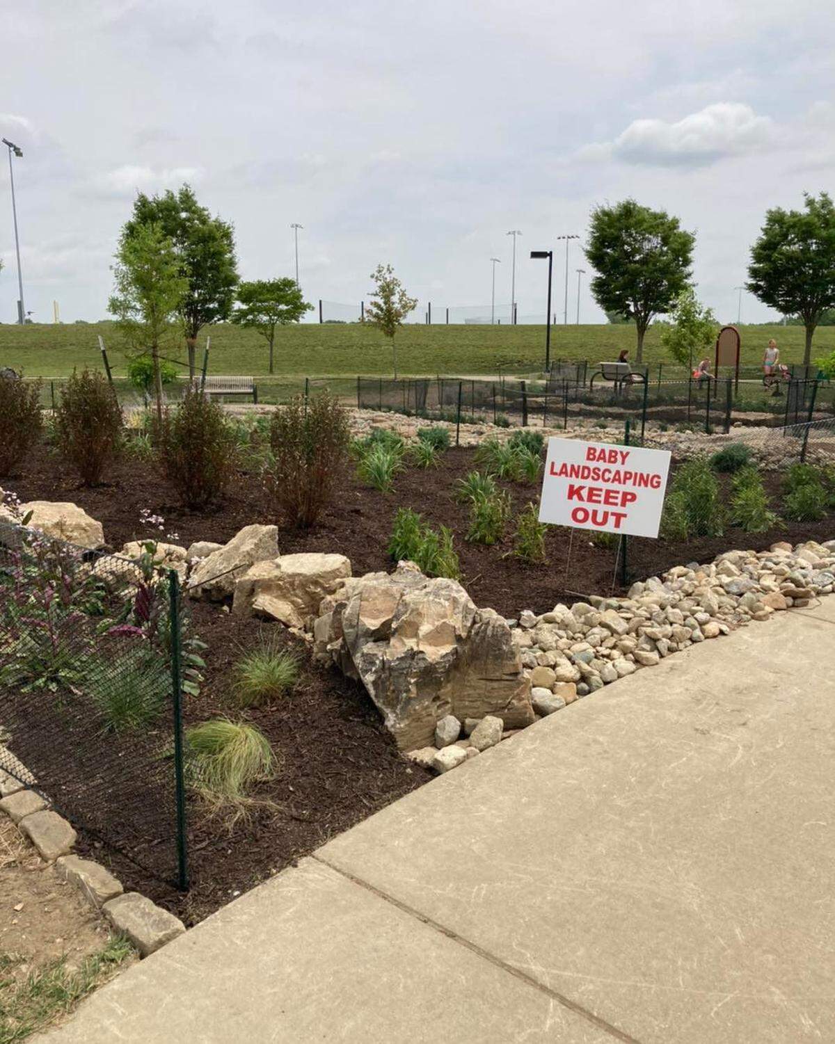 The O’Fallon Parks and Recreation Department has made improvements to the Splash Pad. The streams and landscape were rebuilt to repair damage from years of use and a new lining is now in place. This is just one of several projects the department has been working on this summer.