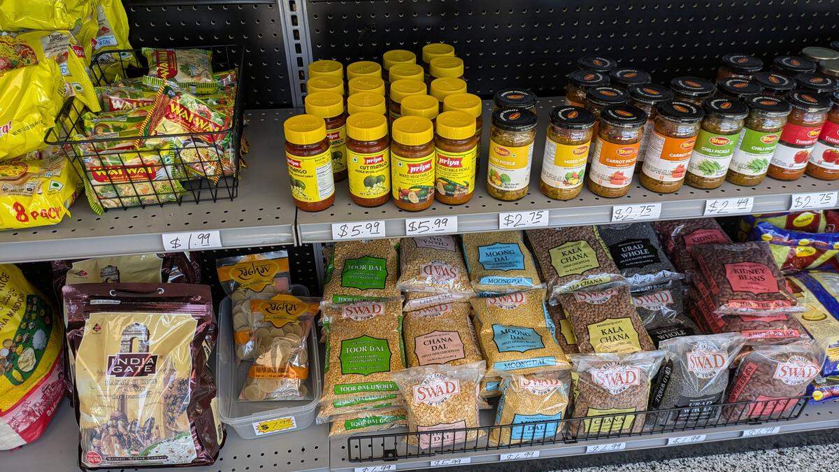 Pickled veggies and dry goods at Samara's in Edwardsville