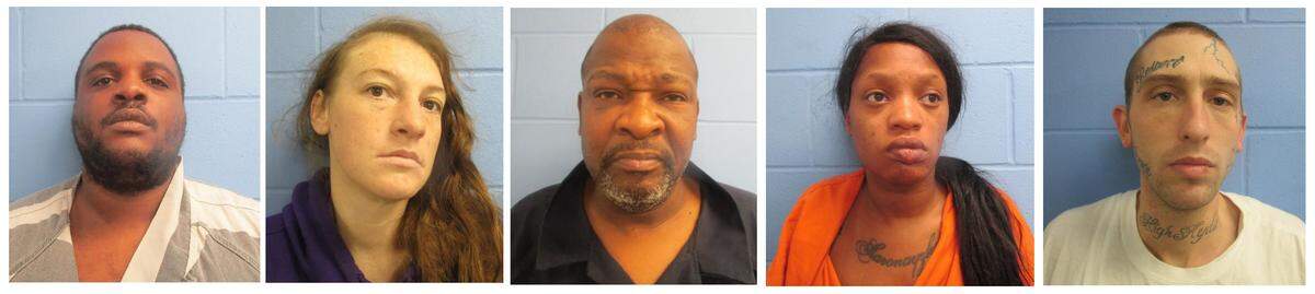 Mantez Duncan, left, was convicted of first-degree murder in the shooting death of Clender Edmond Jr. Krystal Scerba, Cardell Thomas, Darleedria Flippen and Blake Shahan pleaded guilty to related crimes.