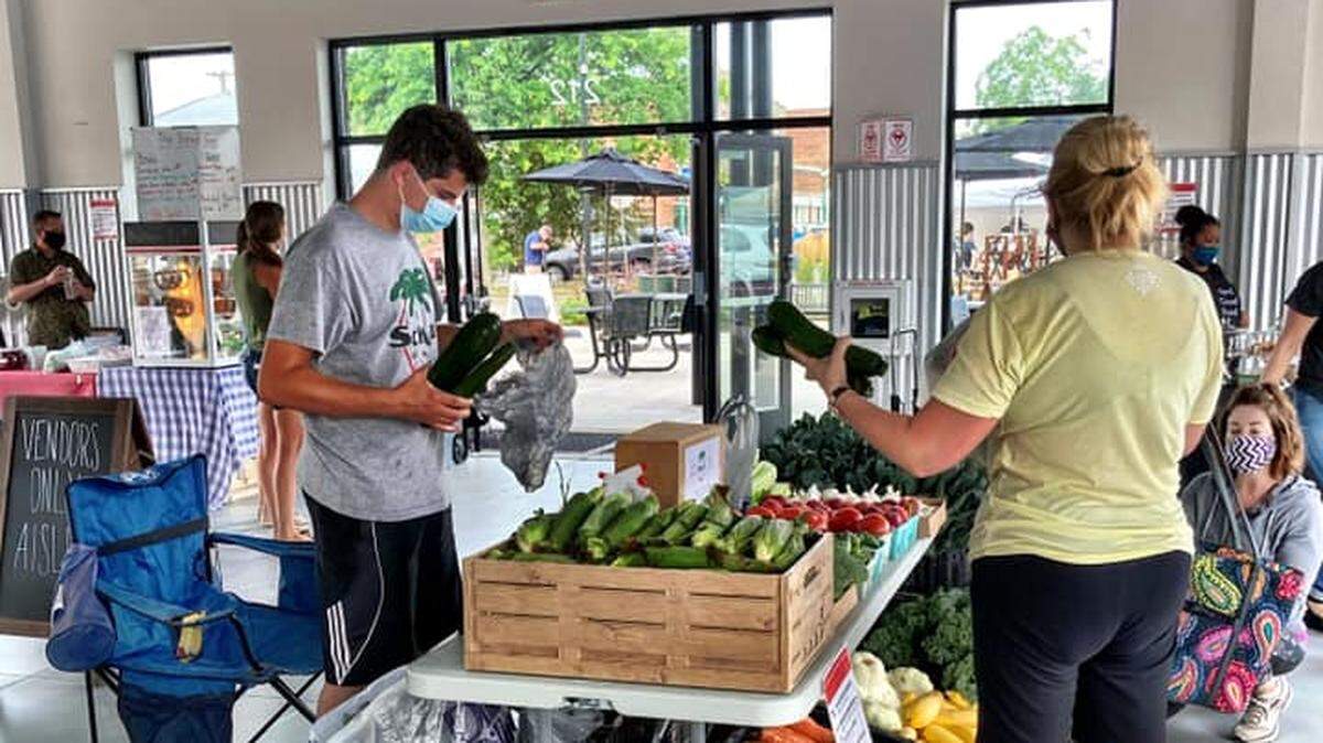 Vine Street Market officially re-opened at O’Fallon Station on June 13. It will be open from 8 a.m. to noon Saturdays through Oct. 17. The O’Fallon Station is located at 212 E. First St. The space has been set up for social distancing, said Vine Street Market Coordinator Sarah Burton.
