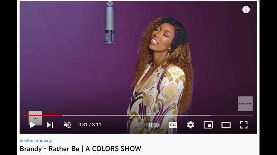 Brandy Norwood was the latest gues to appear on COLORS