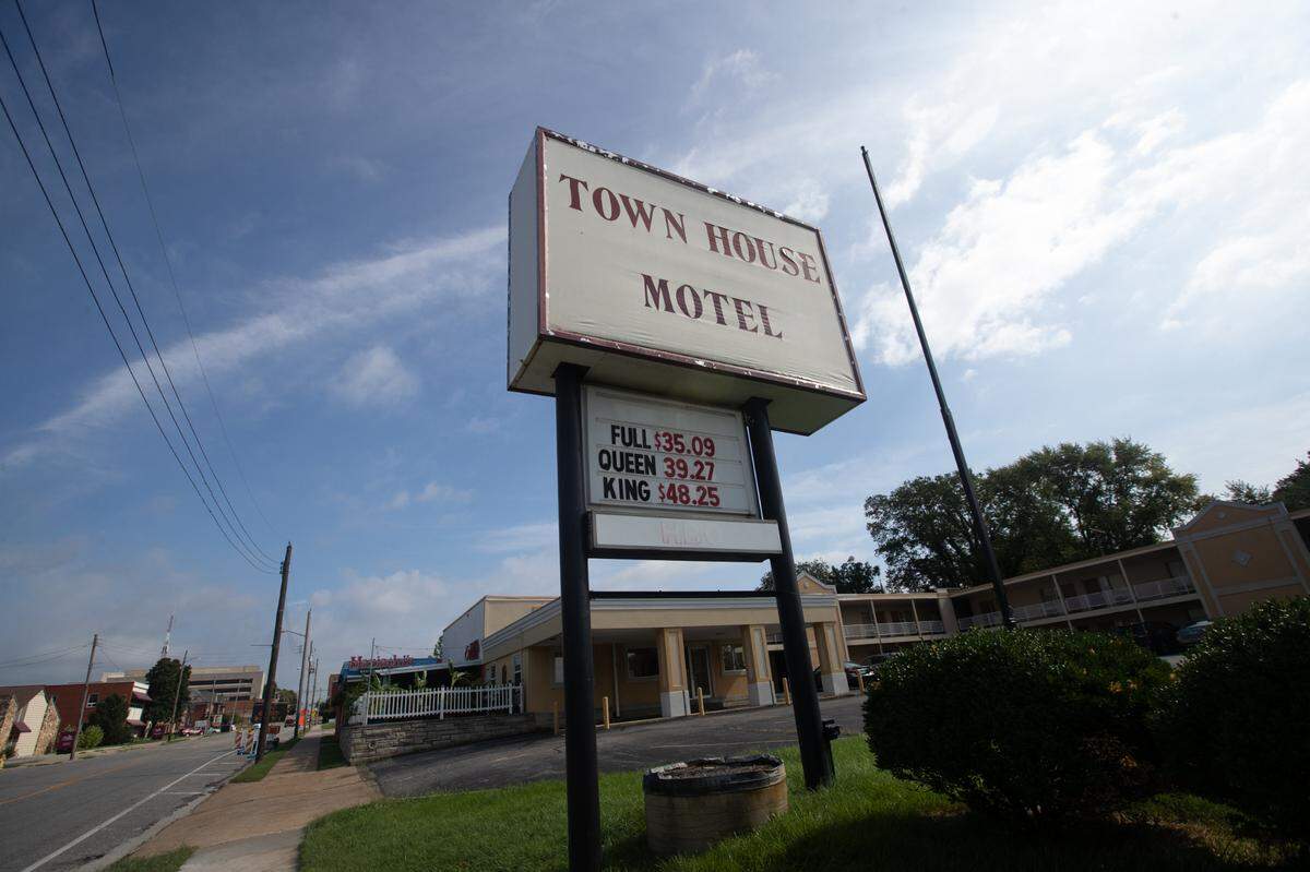 David Senrau’s friends booked him a room at the Town House Motel in Belleville after he was evicted because rates are reasonable and it’s convenient to walk or catch a bus.