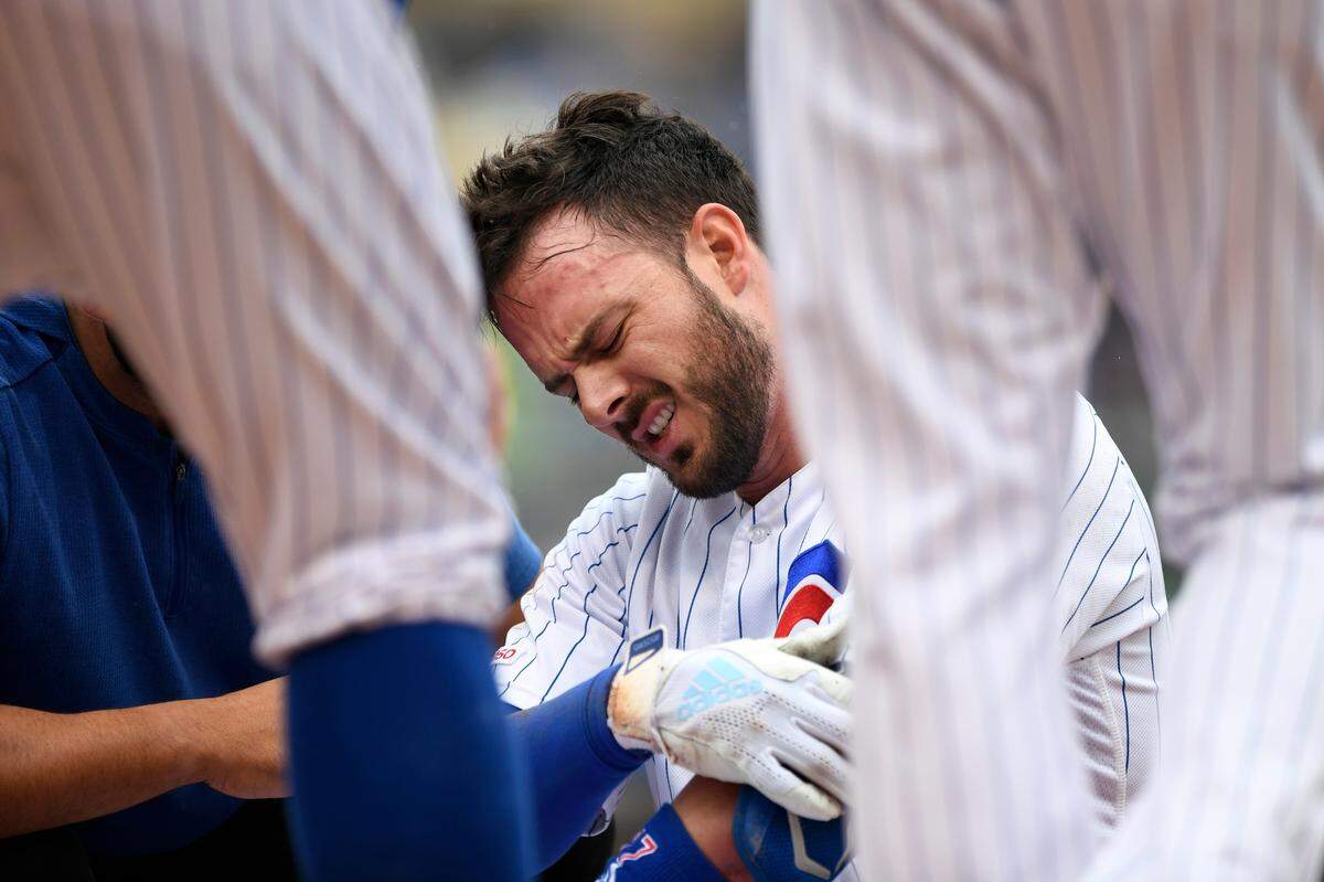 Kris Bryant grimaced in pain after getting hurt in Sunday’s game. He was probably grimacing in pain long before that, though, knowing he’d have to eat his words about St. Louis.