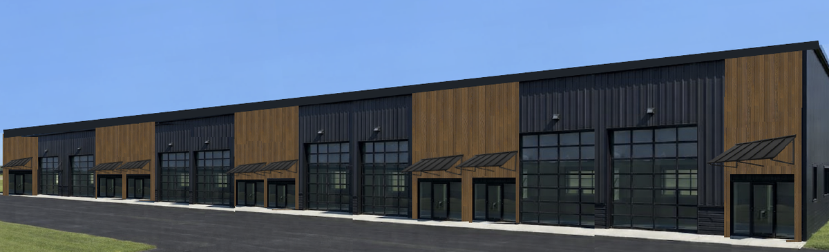 Plans for a business and sports complex off Frank Scott Parkway West in Belleville include eight “flex-space” buildings that could be adapted for different uses, ranging from retail to warehouse.