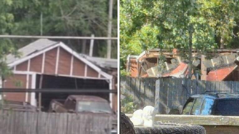 Garage collapses on property at center of battle with city of Belleville