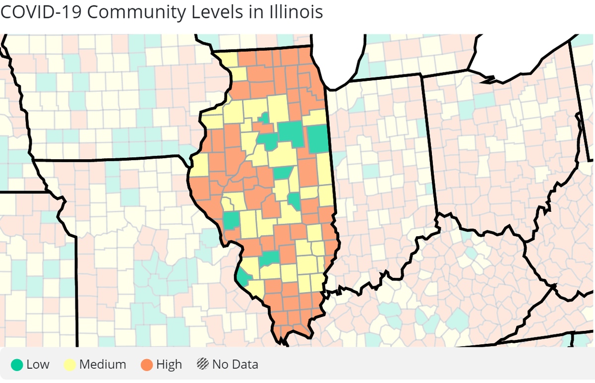 Here’s the latest CDC COVID-19 community levels.