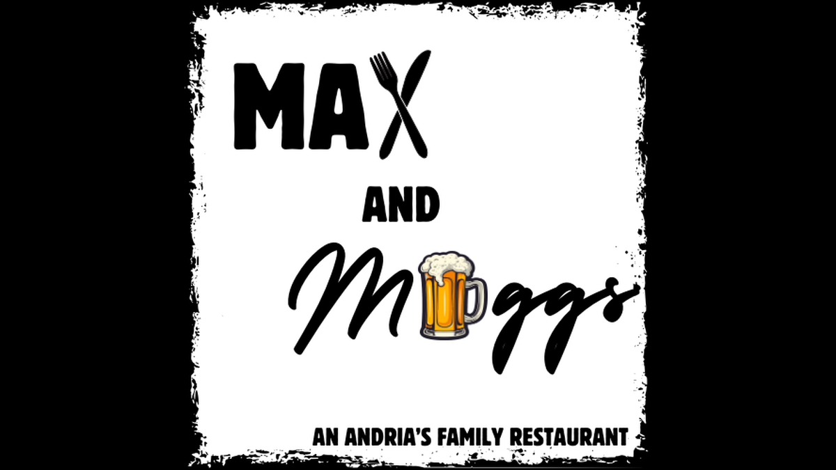 The restaurant logo for Max and Muggs.